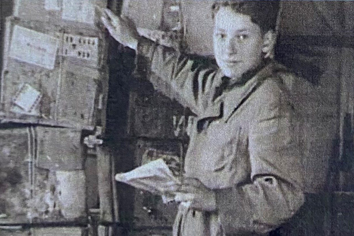 Jan Jasicki w Fabryce Bata, Radom, 1943/44 r.