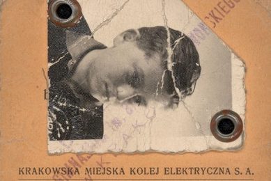 Józef Fiszer, legitymacja szkolna, Kraków 1939 r., wł. prywatna