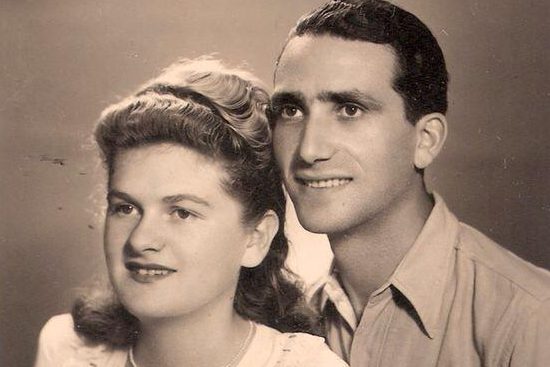 Rena z mężem Ignacym Birnhackiem, po 1945 r., wł. prywatna